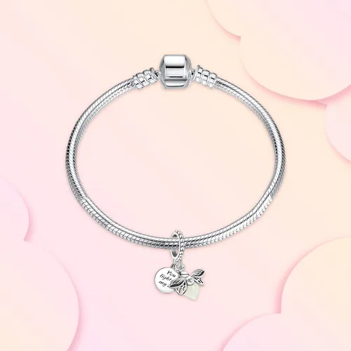 Miniatura 2 de Annmors Dream Catcher Fireworm Love Charm fit Bracelet 925 Sterling Silver Pendant for European Necklace Jewelry