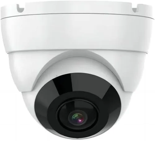 Real HD Cámara analógica TVI de 5MP con un amplio ángulo de visión de 180°, domo ojo de pez con conector BNC (Quadbrid 4 en 1