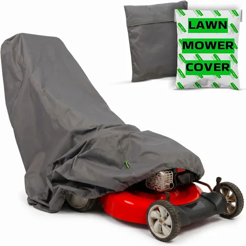 Cubierta para cortacésped impermeable resistente – Tela gruesa marina 600D, grandes cubiertas resistentes a los rayos UV para cortacésped al aire