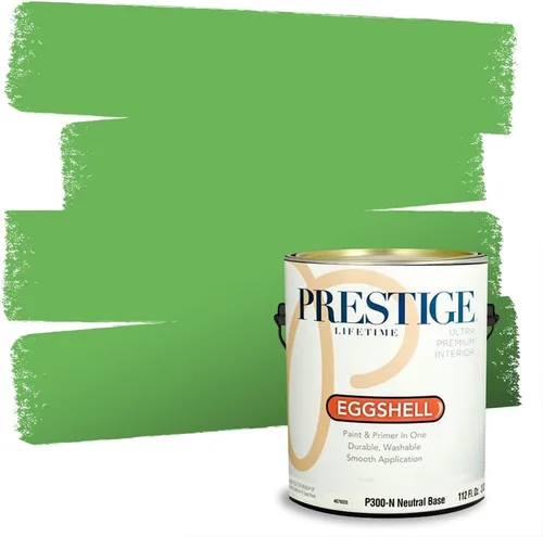 Miniatura 115 de PRESTIGE Pintura exterior e imprimación en uno, aloe, plano, 1 galón