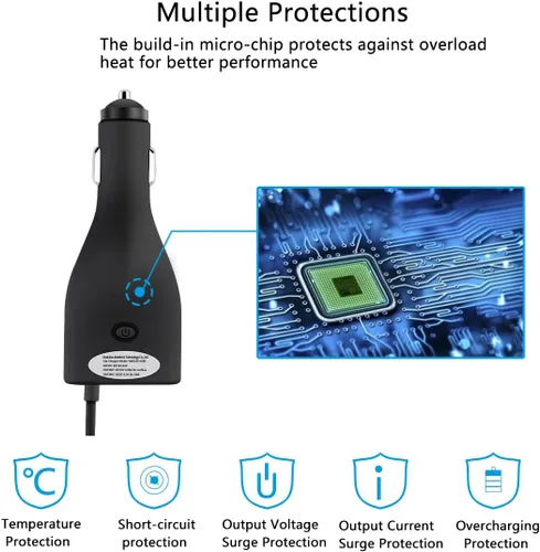 Miniatura 3 de Cargador de coche Surface de 42 W, 12 V, 2.58 A, fuente de alimentación para Microsoft Surface Pro 3/Pro 4/Pro 5/Pro 6, Surface Book, Surface Go