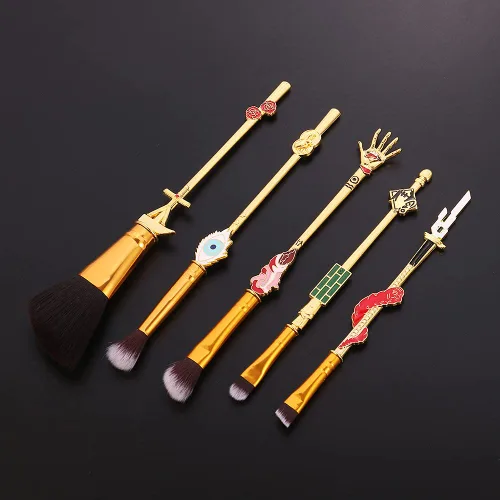 Miniatura 3 de Juego de brochas de maquillaje de anime para cosplay, bolsa de cosméticos de anime, juego de brochas de maquillaje para sombra de ojos, corrector