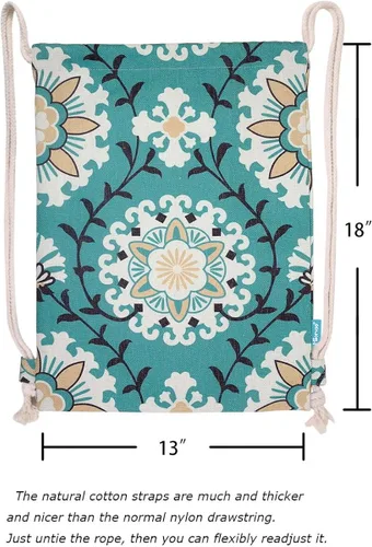 Miniatura 4 de Miomao Mochila con cordón para el gimnasio, estilo dalia