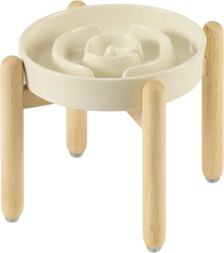 Miniatura 8 de Havniva Tazón de cerámica de 0.9 tazas para perros de alimentación lenta para perros pequeños, alimentador lento para mascotas de 6.1 pulgadas, 1 x