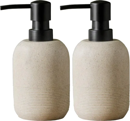 Miniatura 12 de Dispensador de Jabón GalDal Beige, Dispensador de Loción de Manos para Encimera de Baño, Dispensador de Jabón para Cocina.