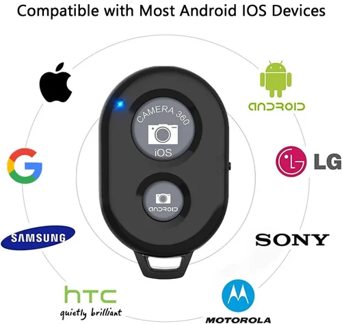 Miniatura 4 de Obturador remoto para teléfonos inteligentes y tabletas (paquete de 9 colores), AOQIYUE - Control remoto inalámbrico para cámara compatible