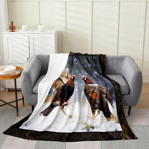 Miniatura 6 de Manta de hámster de 40 x 50 pulgadas, diseño de ratón marrón, manta de forro polar de animales lindos 3D, decoración de dormitorio, manta de franela