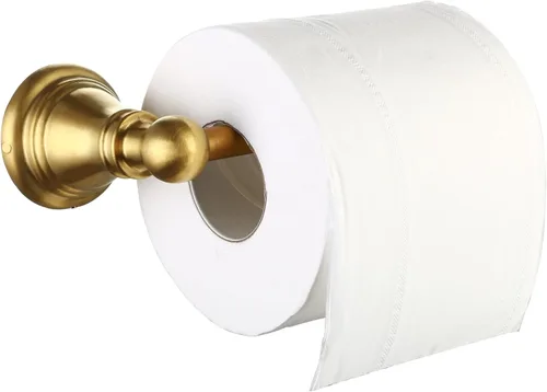 Miniatura 3 de F-080-BG - Juego de accesorios de baño de 4 piezas con toallero de 18 pulgadas, anillo para toallero, soporte de papel, gancho para bata, oro Oro