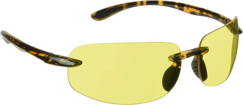 proSPORT Visión nocturna antideslumbrante lente amarilla gafas de sol conducción hombres mujeres aviador metal plástico Marcos Marco de tortuga