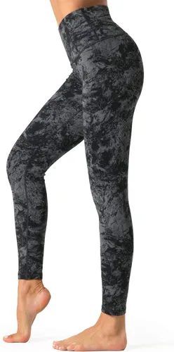 Miniatura 10 de Dragon Fit - Pantalones de compresión para yoga con bolsillos interiores, cintura alta, pantalones atléticos para control de abdomen, calzas