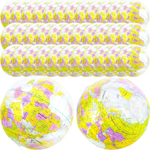 Miniatura 8 de Globo inflable de 16 pulgadas para inflar, globo del mundo de PVC, bola de playa, juguetes para niños, juego de piscina, juego en el aula, jugar