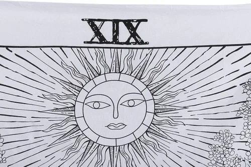 Miniatura 3 de Popular Handicrafts Tarot The Sun Tapestry - Colgante de pared medieval para decoración del hogar
