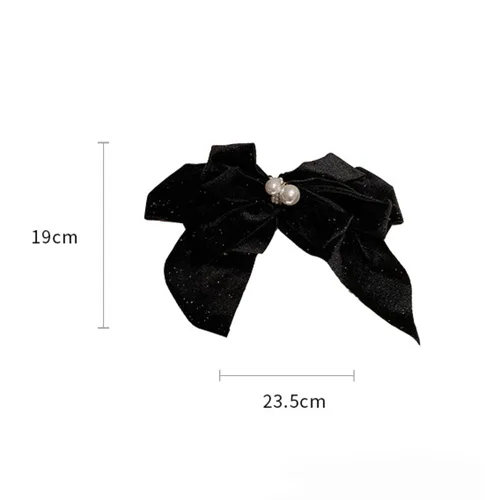 Miniatura 8 de Jumwrit Pinza para el cabello con lazo grande, sujeción fuerte, pasador de pelo vintage con perlas, diseño francés, accesorios de peinado