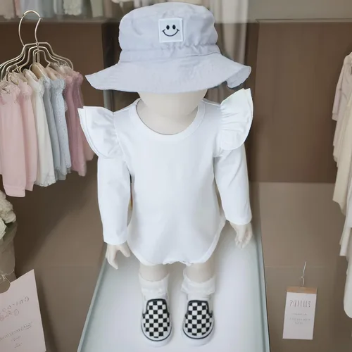 Miniatura 5 de Camisa con volantes de algodón de calidad para bebé niña