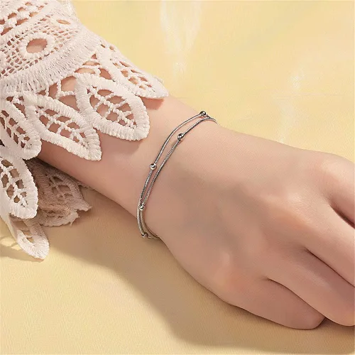 Miniatura 4 de Pulseras de plata de ley 925 para mujeres y adolescentes, con dije de corazón, modernas e ideales para regalo de joyería