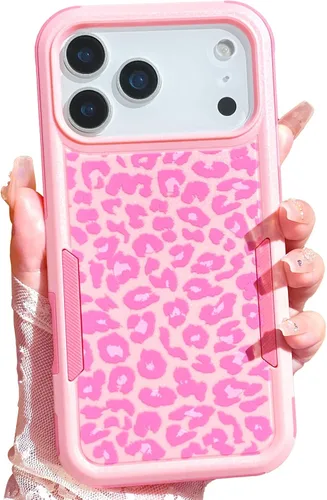 Miniatura 9 de Funda para iPhone 11 con Estampado de Leopardo Guepardo Rosa, Resistente de Servicio Pesado Robusto Protección Completa del Cuerpo Resistente a