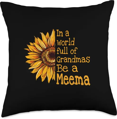 Miniatura 5 de Unique Christmas Birthday Mother's Day Gifts Shop In A World Meema Yiddish Grandma - Almohada de 16 x 16 pulgadas, multicolor