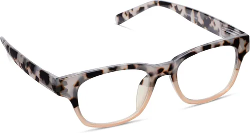Miniatura 2 de Peepers by PeeperSpecs - Gafas de lectura cuadradas con bloqueo de luz azul para mujer Layover Tortuga gris/rosa