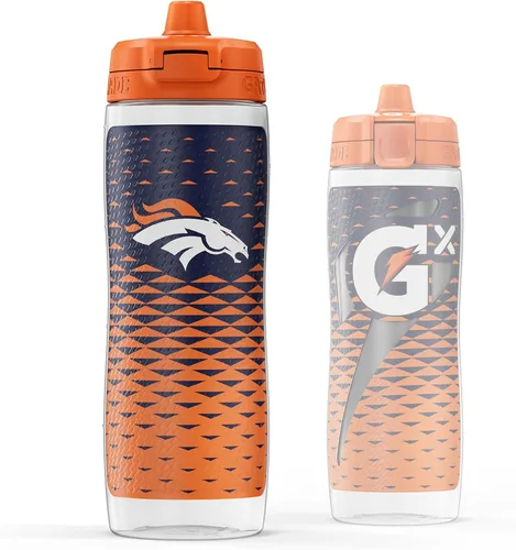 Miniatura 27 de Gatorade Gx NFL - Botellas antideslizantes para apretar, 30 onzas líquidas, sistema de hidratación Gx