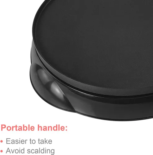 Miniatura 4 de Health and Home Máquina eléctrica de crepé – Sartén para crepes de 10 pulgadas, plancha de crepé, máquina antiadherente para panqueques – Fácil