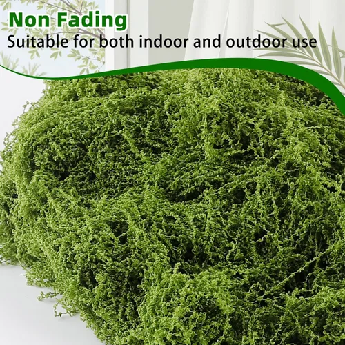 Miniatura 6 de Musgo artificial para manualidades, musgo verde falso de 10.6 onzas para plantas en maceta, decoración de bricolaje, paredes, centros de mesa, Verde