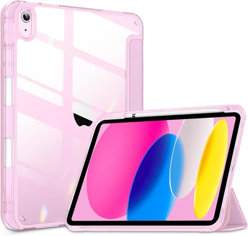 Miniatura 23 de VIKESI - Funda para iPad (A16) 11 pulgadas 2025 y iPad 10ª generación 10.9 pulgadas 2022, con parte trasera transparente y marco de TPU a prueba