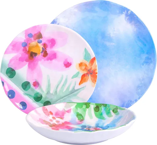 Miniatura 4 de Spice by Tia Mowry Cinnamon Twist - Bandejas decoradas de melamina de 2 piezas