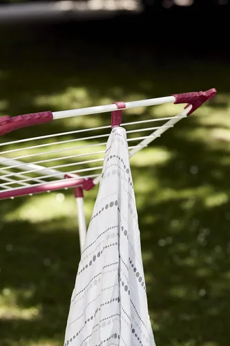 Miniatura 9 de Wenko Secador de ropa 42.7 ft Summer Dry-42.7 ft Longitud de secado, metal, blanco, 18.1 x 60.2 x 29.9 in