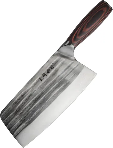 Miniatura 17 de TJ POP Cuchilla China de Chef, Cuchillo de Acero Inoxidable de 7.5 Pulgadas con Mango Ergonómico, Cuchillo de Cocina Ultra Afilado para Hogar