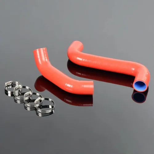 Miniatura 8 de Nuevo compatible para Subaru Impreza WRX/STi GDA/GDB EJ207 02-06 Kit de abrazaderas de manguera de radiador de silicona negro 2003 2004 2005 negro