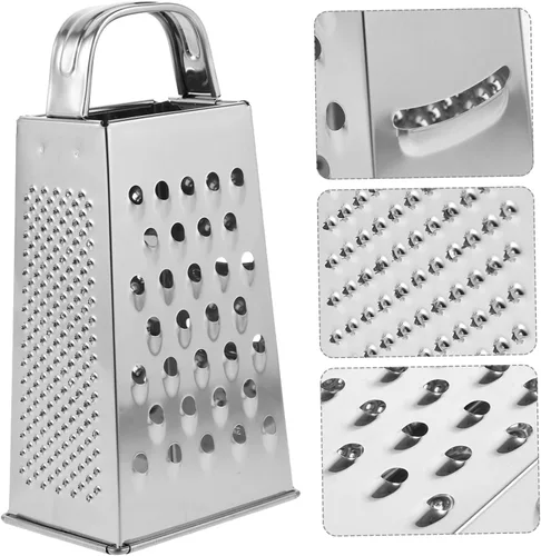 Miniatura 6 de Healeved Power Tools - Rallador profesional de caja de acero inoxidable, rallador de queso, triturador de verduras con 4 lados para queso, verduras