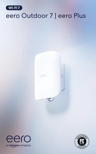 Router wifi de malla Amazon eero Outdoor 7 con un mes gratis de eero Plus (con renovación automática), resistente a la intemperie con calificación
