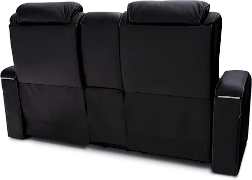 Miniatura 7 de Seatcraft Vienna - Asientos reclinables de cine en casa, cuero de grano superior, reposacabezas eléctrico, soporte lumbar, carga USB, portavasos