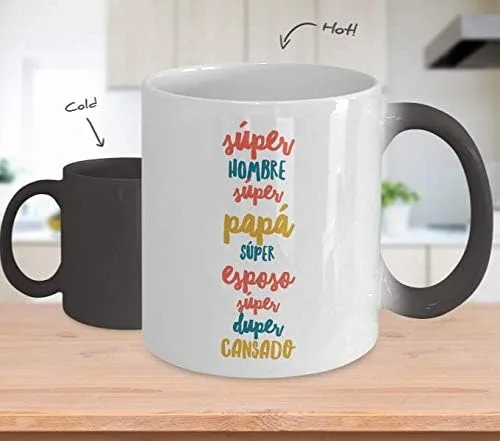 Miniatura 2 de Regalo para Papa Taza de Cafe Padre Feliz dia del Padre Vaso, taza café divertidas, tazas personalizadas, coffee mug inspiradoras, taza con mensajes