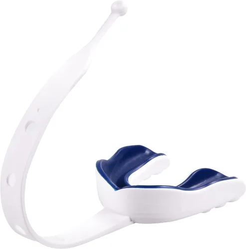 Miniatura 18 de Oral Mart - Protector bucal deportivo con correa para fútbol, lacrosse, hockey sobre hielo, taekwondo
