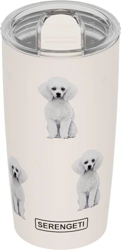 Miniatura 29 de SERENGETI Schnauzer - Vaso aislado al vacío de acero inoxidable de 20 onzas con tapa a prueba de derrames, impresión 3D, taza de viaje aislada