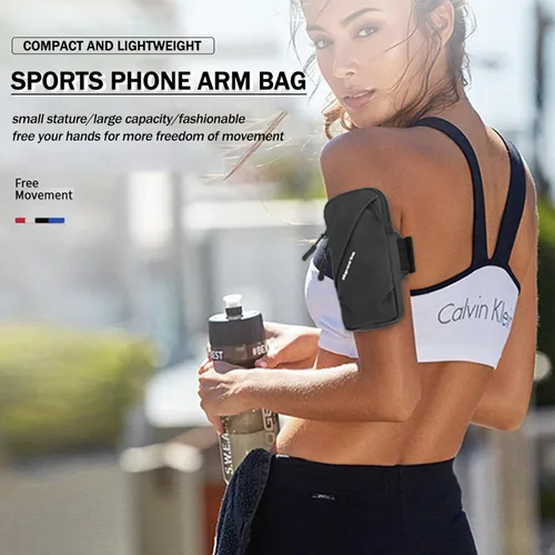 Miniatura 5 de Muñequera para teléfono celular, ajuste universal, resistente al agua, transpirable, soporte para teléfono para correr, ciclismo, escalada
