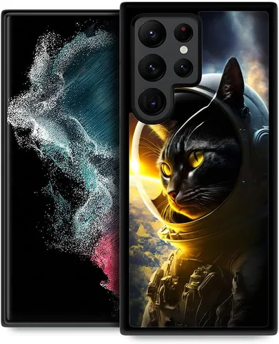 Miniatura 14 de Funda compatible con Samsung Galaxy S22 Ultra, funda protectora antideslizante y a prueba de golpes para hombres y mujeres, goma de silicona suave +