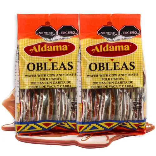 Miniatura 11 de ALDAMA Obleas Mediana Obleas - Caramelo de leche de obleas mediana - 8.81 onzas Galletas cremosas mexicanas de Oblea con relleno de Dulce de Leche