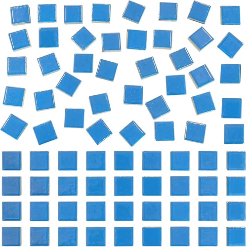 Miniatura 9 de 70 Piezas de Azulejos de Mosaico de Pétalos, Azulejos Cerámicos a Granel, Suministros de Piezas Cerámicas Manchadas, Kit de Piezas de Cerámica