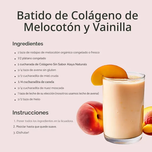 Miniatura 6 de Alaya - Polvo de colágeno múltiple - Suplemento de proteína en polvo de péptidos de colágeno hidrolizados tipo I, II, III, V, X, con MSM + GC