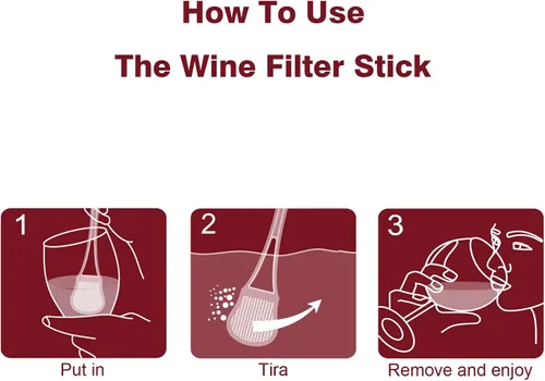 Miniatura 4 de Purificador de sulfito de varita de vino: removedor de filtros de vino, histaminas, sulfito, reduce los dolores de cabeza, alivia y sensibilidades