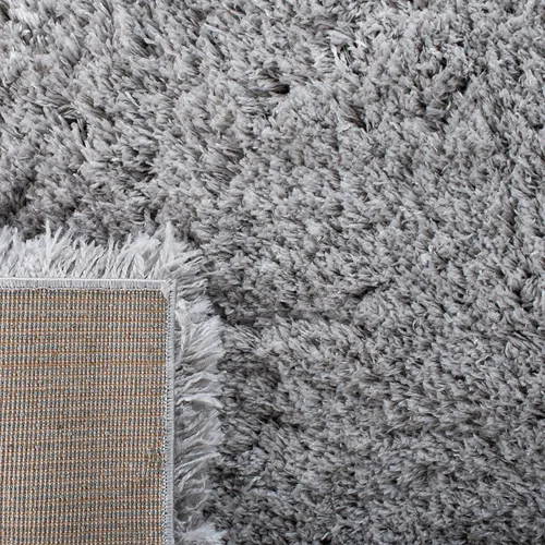 Miniatura 7 de SAFAVIEH Polar Shag Collection - Alfombra para pasillo, 2 pies 3 pulgadas x 12 pies, color plateado, diseño glamour sólido, no desprende pelusa