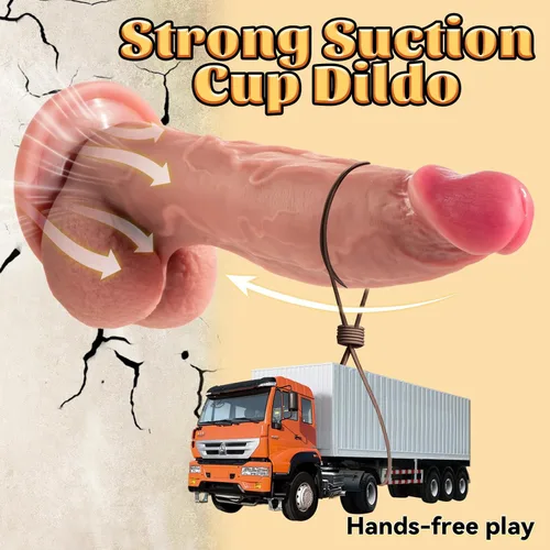 Miniatura 4 de Sex Toys - Consolador realista de silicona de 7.87 pulgadas con fuerte ventosa, estimulación curva del punto G, diseño realista para mujeres