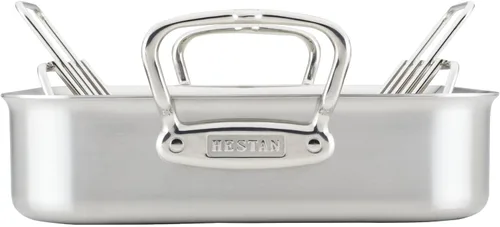 Miniatura 12 de Hestan Provisions – Asador clásico revestido de 14.5" con rejilla de acero inoxidable