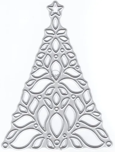 DzIxY Hermosos troqueles de corte de metal con estrellas de árbol de Navidad para hacer tarjetas, juegos de troqueles de papel para grabar, álbum,