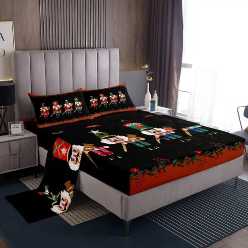 Miniatura 37 de Juego de sábanas de calabaza de otoño, tamaño individual, hojas de arce para niños y niñas, cosecha de otoño, fruta, botánico, sábana bajera