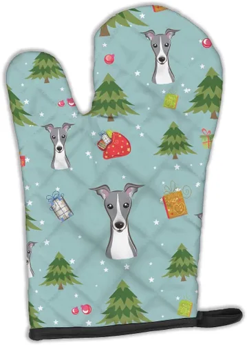 Miniatura 124 de Caroline's Treasures BB4020OVMT Dog House Collection Border Collie - Guante de horno grueso resistente al calor para sartenes calientes y horno