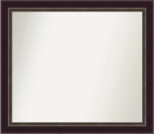 Miniatura 47 de Amanti Art Espejo de baño de bronce para sobre el fregadero, 24 x 24 pulgadas, espejo cuadrado de bronce Lara para tocador, marco de madera
