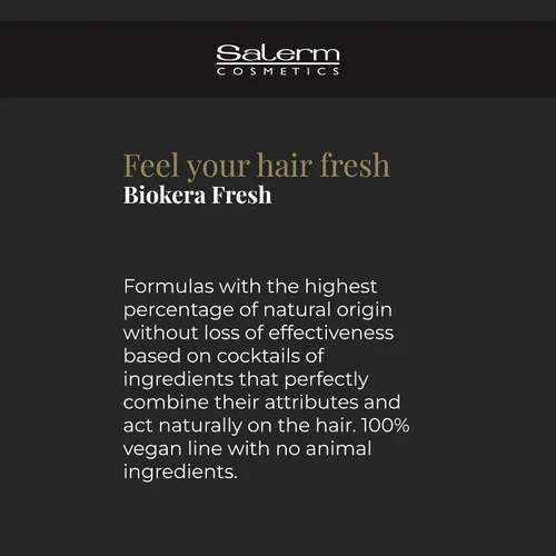 Miniatura 5 de SALERM - Acondicionador Capilar - Green Shot Balm Biokera Fresh - 10.1 fl oz - con Manzana, Té Verde, Menta y Aloe Vera - Hidrata y Refresca
